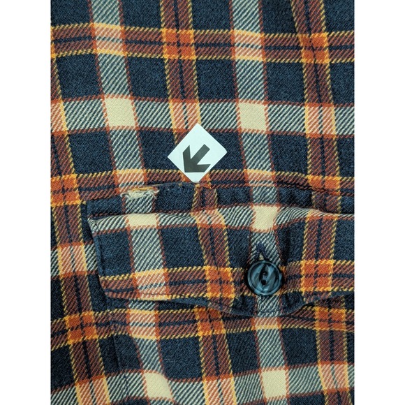 Patagonia Lightweight Fjord Plaid Flannel Shirt Mens L Blue Plaid Outdoor Hiking - Picture 6 of 12